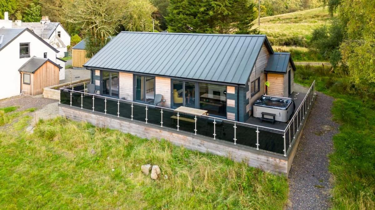 New Build Lodge With Stunning Views Of Loch Awe Hayfield  エクステリア 写真
